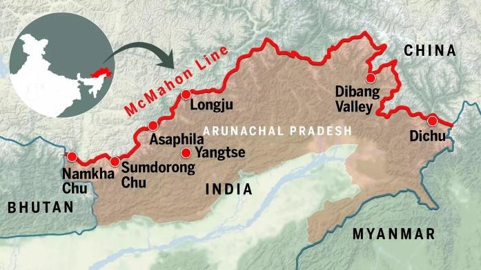 arunachal pradesh india china border