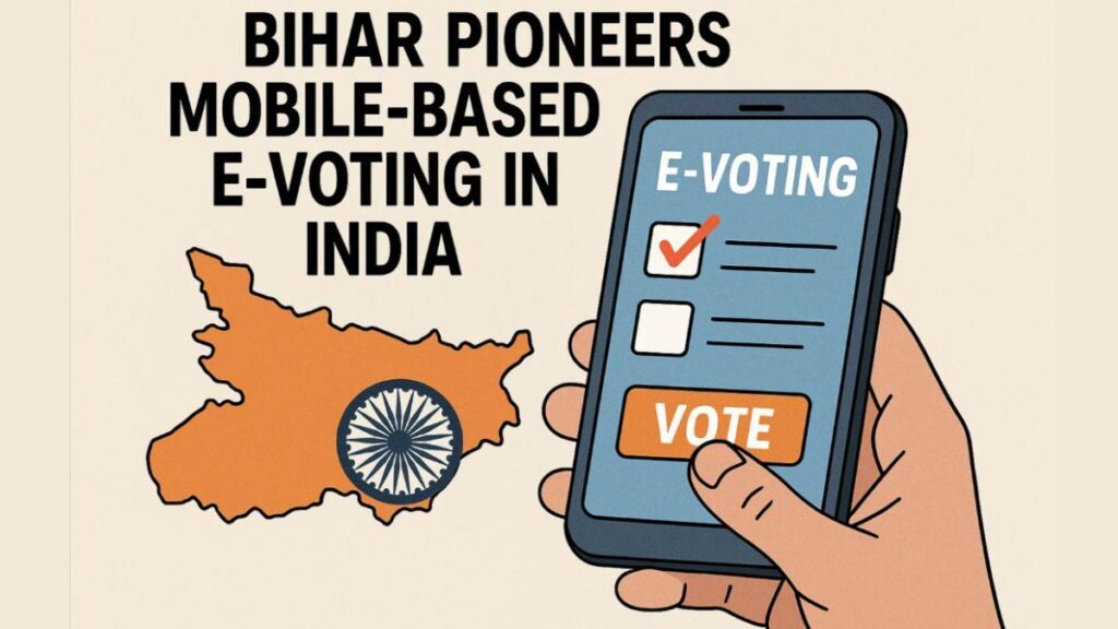 bihar pioneers mobile based e-voting in india