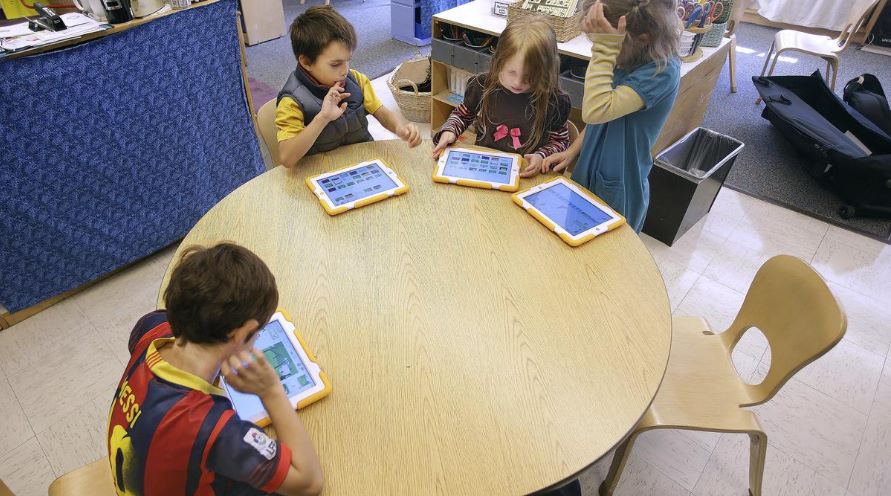 young children in classroom or learning environment